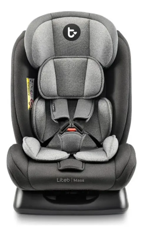 Cadeirinha de Carro Litet Mass 0 a 36 kg Preta e Cinza BB458